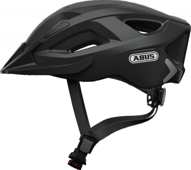 Купить Шлем Aduro 2.0 с LED фонариком и светоотр элемент, L(58-62см) с регулир., 325гр, 14 отв, сетка от насекомых, черный ABUS