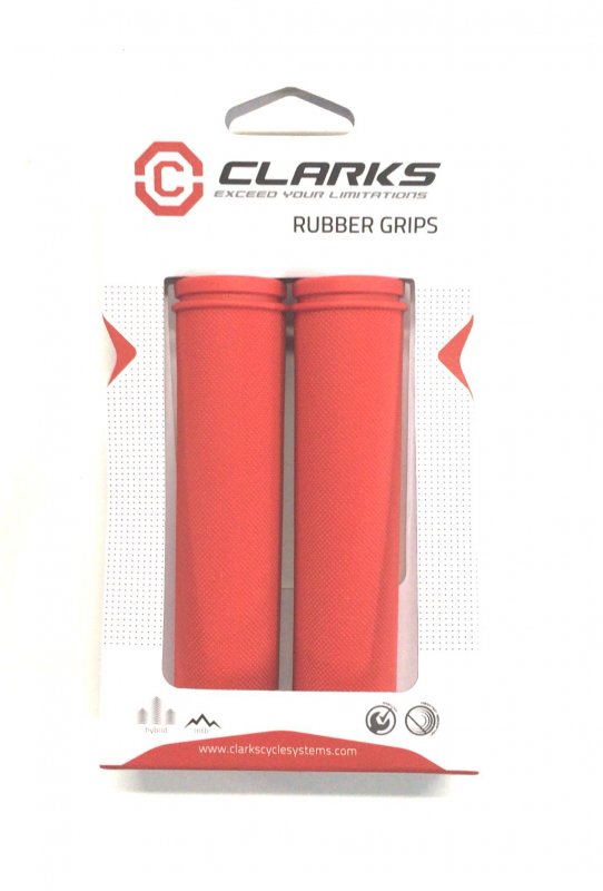 Купить Ручки CLARK`S С98-130 на руль резиновые 130мм красные