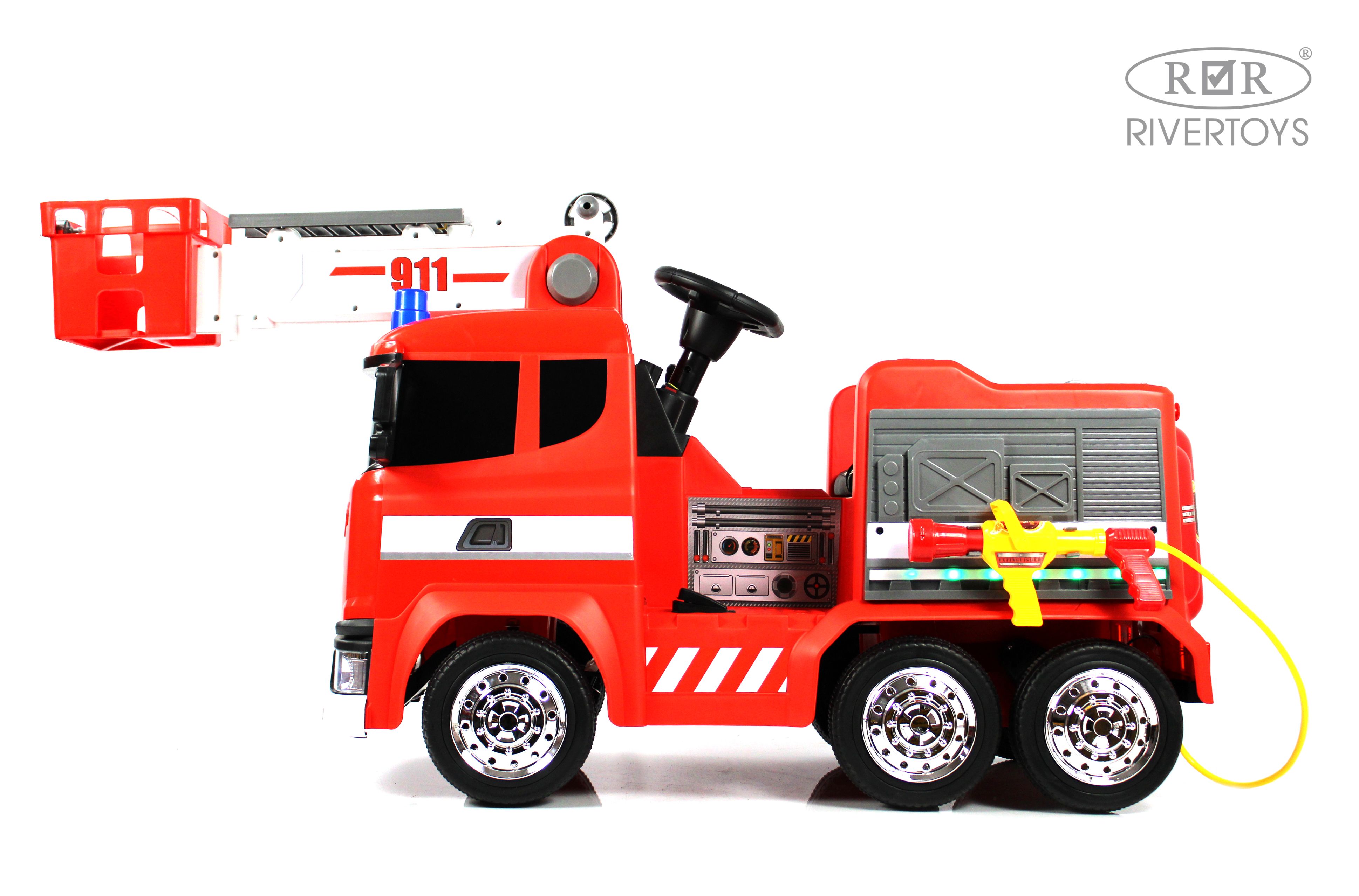Купить Детский электромобиль RIVERTOYS Пожарная G001GG