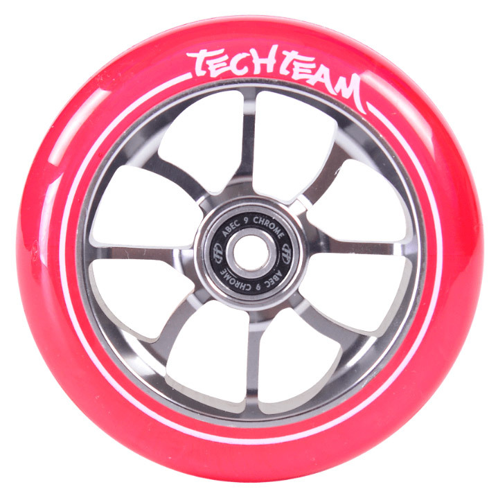 Купить Колесо для самоката TECH TEAM X-Treme Wind2 110 мм, ABEC-9, розовый