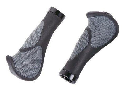 Купить Грипсы Hogger GRHG-G233 резиновые, эргономические, черно-серые 