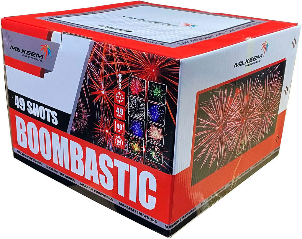 Купить Батарея салютов MAXSEM Boombastic, 49 залпов, MC150-49