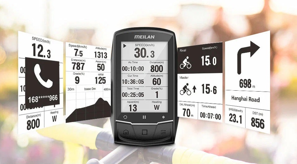 Купить Велокомпьютер MEILAN Navihood Finder, GPS, ANT+, BT 4.0