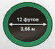 Купить Батут OXYGEN FITNESS Premium 12 футов, внутренняя сетка темно-зеленый